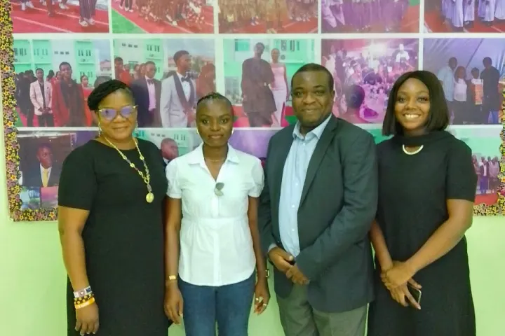 EEA team with staff at a partner secondary school in Lagos