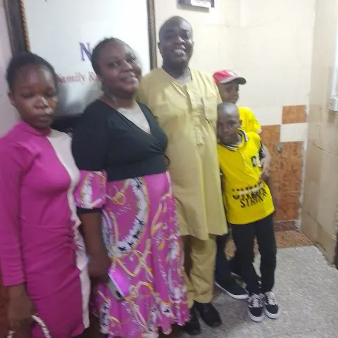 EEA with a family at Inspiration 92.3 FM